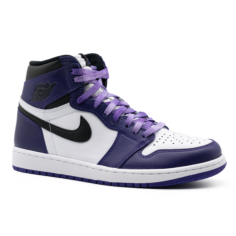True to Sole - Purple tie-dye shoelaces for sneakers