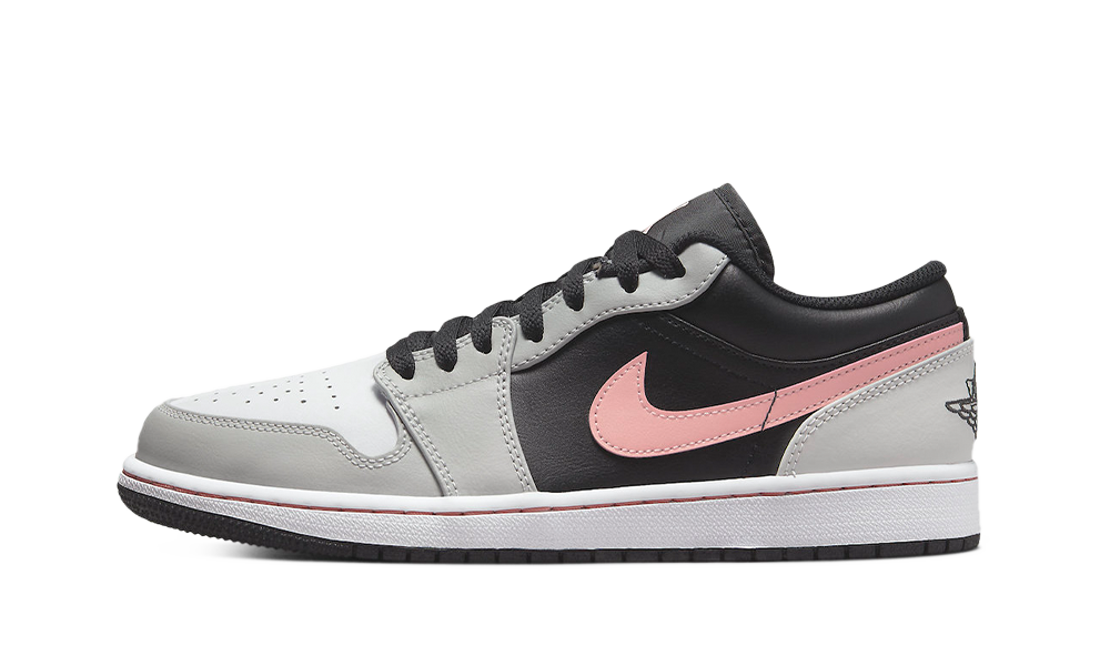 Air Jordan 1 Low Black Grey Pink 553558 062 True to Sole