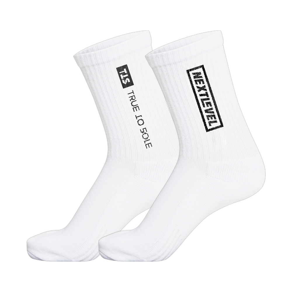 Next Level Essentials Sock White — True to Sole