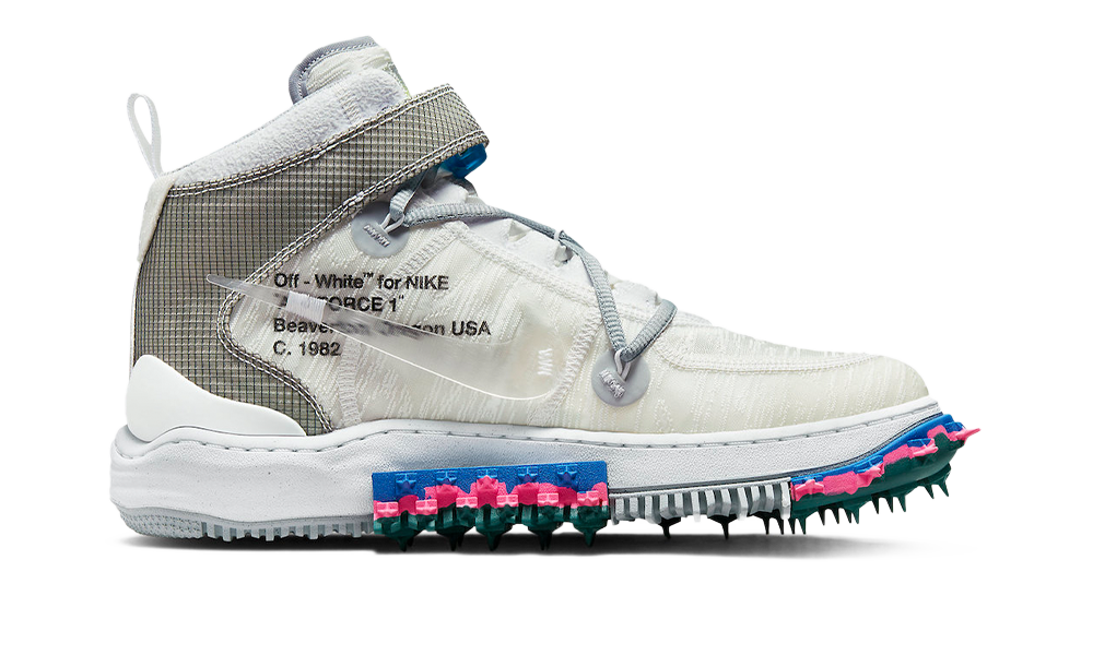 Nike Air Force 1 Mid Off-White Clear White (DO6290-100) - True to Sole