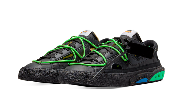 Nike Blazer Low Off-White Black Electro Green (DH7863-001) - True to Sole