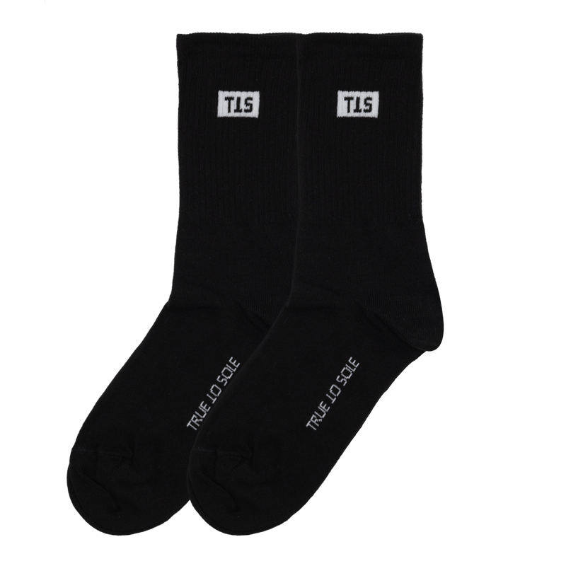 True to Sole Everyday Socks (2 pair) Black