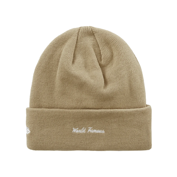 Supreme New Era Box Logo Beanie FW23 Dark Sand True to Sole